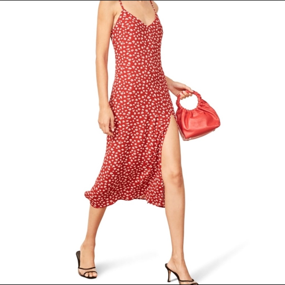 Reformation Crimini Slip Dress in Western